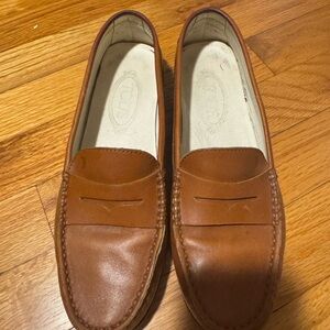 Women’s Tod’s Brown Leather Loafers Size 38